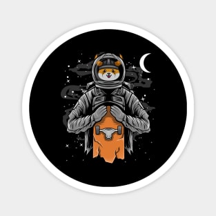 Astronaut Skate Floki Inu Coin Floki Army To The Moon Crypto Token Cryptocurrency Wallet Birthday Gift For Men Women Kids Magnet